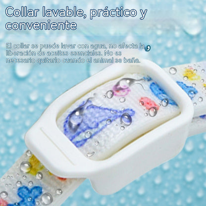 🔥Compra 1 y llévate 1 gratis🔥🐾 Collar repelente de plagas para mascotas con aceites esenciales naturales 🦟Protección segura contra pulgas y garrapatas para perros y gatos 💚