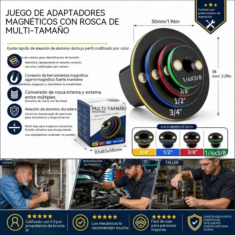 Adaptador de vaso de impacto, adaptador de vaso de trinquete, cabezal convertidor de vaso