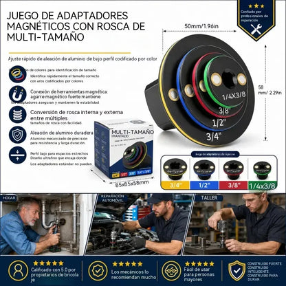Adaptador de vaso de impacto, adaptador de vaso de trinquete, cabezal convertidor de vaso