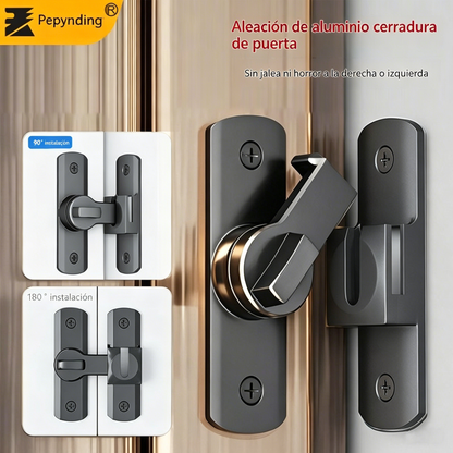 【Compra 1, llévate 1 gratis】Cerradura multifuncional sin taladro para puertas de uso doméstico