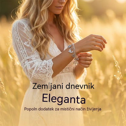 Ženska vintage zapestnica z obeski in mističnim pridihom – nebeški, gotski in boemski nakit 🔮✨
