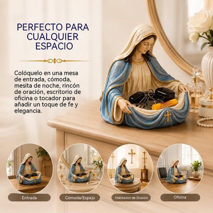 🔥 Último día: 50 % de descuento – Bandeja vaciabolsillos artesanal de la Virgen María