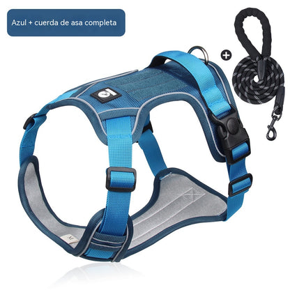 🐶🔥 ¡50% OFF POR TIEMPO LIMITADO! Arnés Antitirones con Correa y Collar ✨ Máximo Control y Seguridad en Cada Paseo 🌙