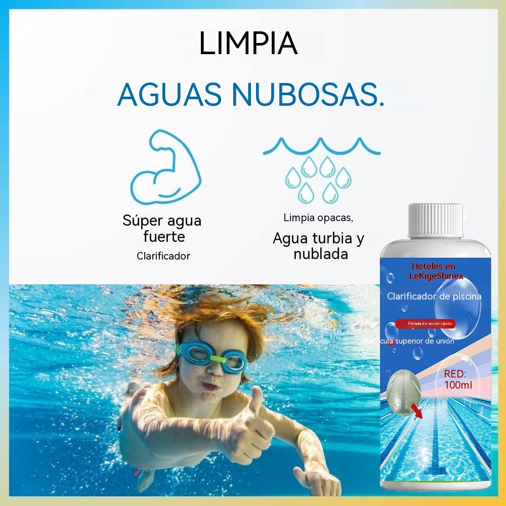 💧【Compra 1 y llévate 1 gratis】 Solución purificadora para piscinas: ¡Agua clara y brillante para nadar sin preocupaciones! ✨🏊‍♂️💙