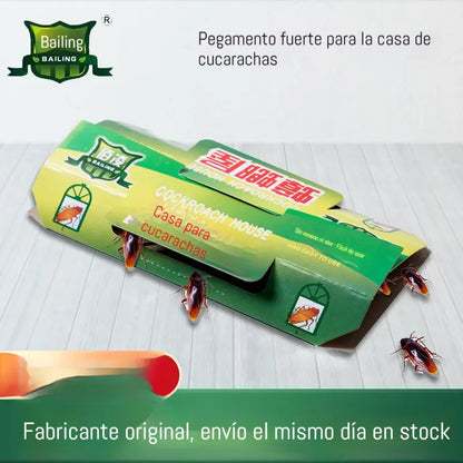 ✅【10 comprimidos/caja】Solo 25 euros🟢Trampa para cucarachas con pegamento fuerte！