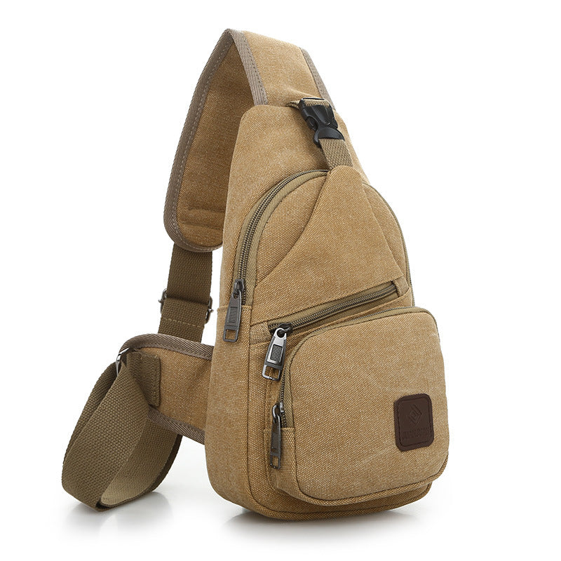 Bolso Bandolera Hombre Impermeable, Mochila Pecho Multifuncional con Múltiples Compartimentos para Viaje y Uso Diario