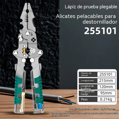 🛠️🛡️Destornillador comprobador de voltaje multifuncional plegable！！