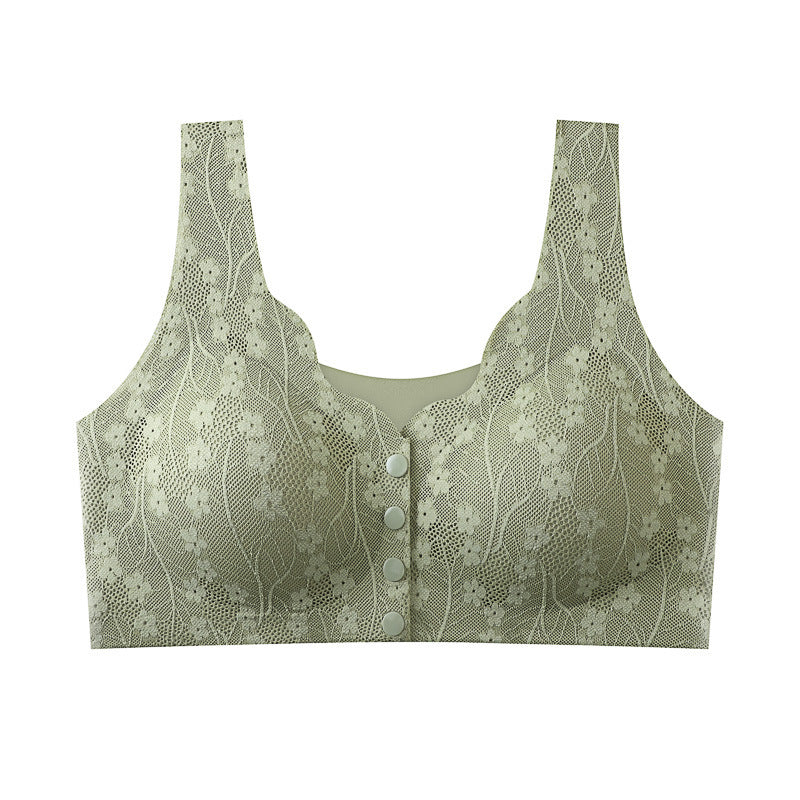 【49% de descuento】【Paquete de 2】Sujetador sin aros para mujer, cierre frontal 【40-100 kg】