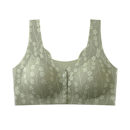 【49% de descuento】【Paquete de 2】Sujetador sin aros para mujer, cierre frontal 【40-100 kg】