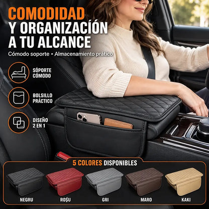 🔥 ¡50 % de descuento ahora! 🚗 Funda para reposabrazos de consola central (con bolsillo lateral de almacenamiento): suave acolchado protector combinado con funcionalidad de almacenamiento.