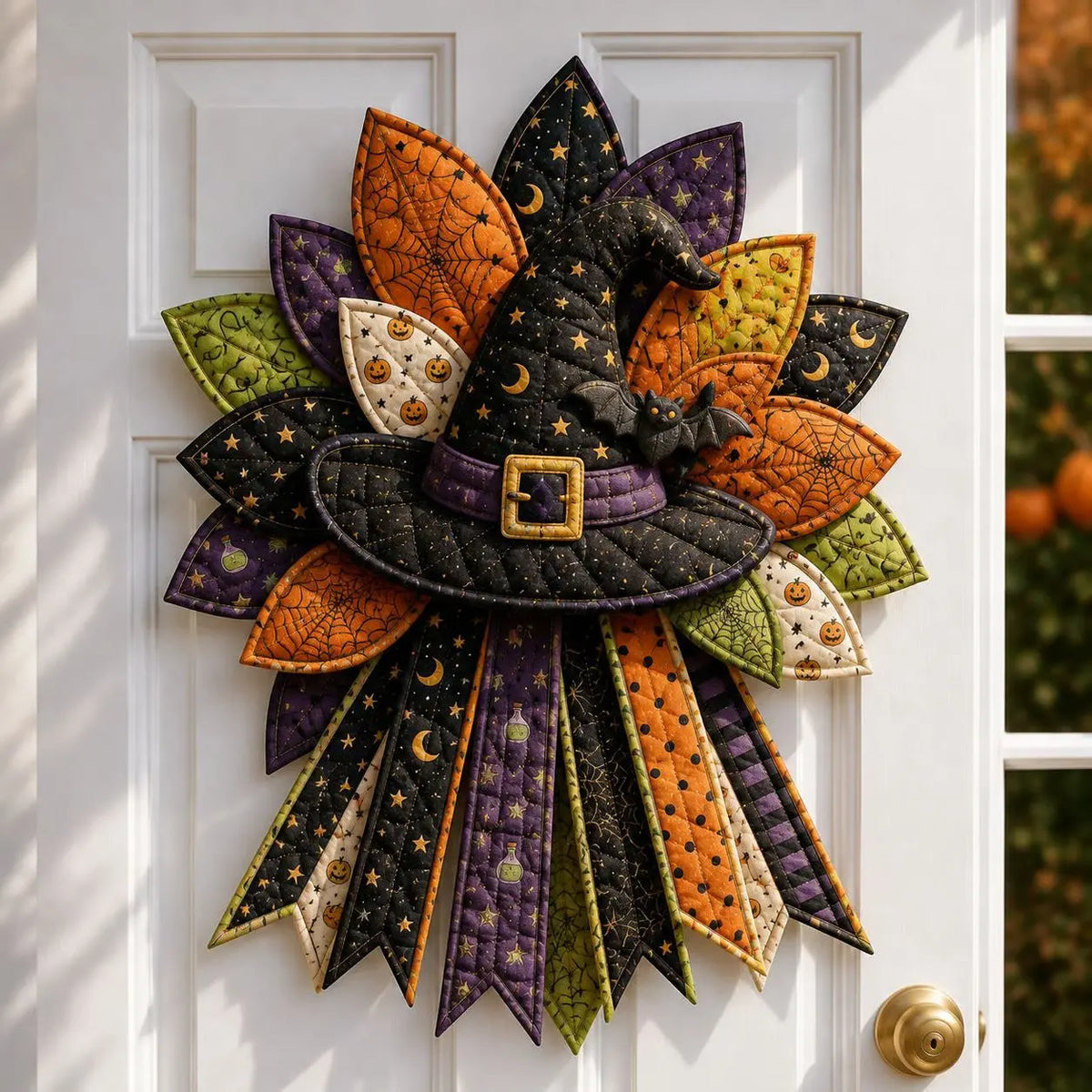 🎃✨🎄 Kit de costura DIY: Lazo decorativo hecho a mano para puertas (Halloween y Navidad)
