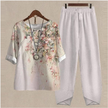 50%OFF🔥Traje de dos piezas 2026 con nuevos tops y pantalones estampados