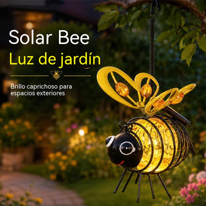 🐝 ¡50% de descuento ahora! ☀️ Luz colgante para coche con energía solar – Encantador diseño de abeja con alas en forma de corazón – Ideal para el jardín y el coche 🌸