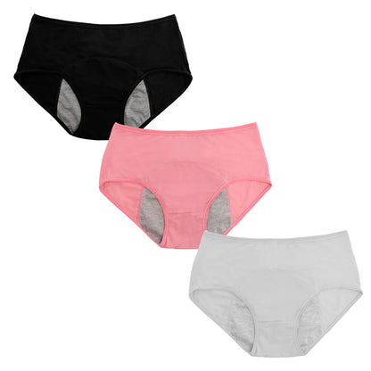 🔥🔥【Paquete de 3】Braguitas impermeables de talle alto, nuevas y mejoradas: cómodas y respetuosas con la piel.