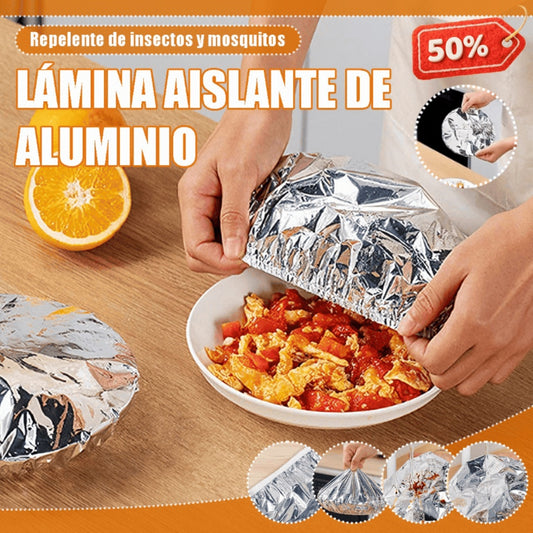 📢📢 💥【50 piezas】⏰ Cubierta aislante de papel de aluminio