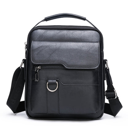 Nuevo bolso de hombro informal retro de piel de vaca de gran capacidad para hombre