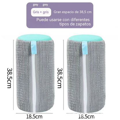 【2 pieza】Bolsa especial para lavar zapatos en lavadoras, para un lavado y cuidado totalmente automáticos, reforzada para evitar deformaciones.