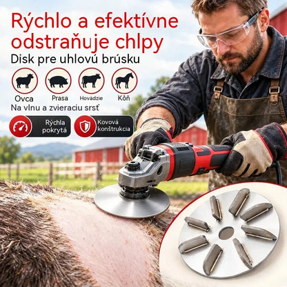 🔧🪚 Nerezový vytrhávací kotúč pre brúsku | Kotúč na odstraňovanie chĺpkov na čistenie a spracovanie bravčového, ovčieho a hovädzieho mäsa