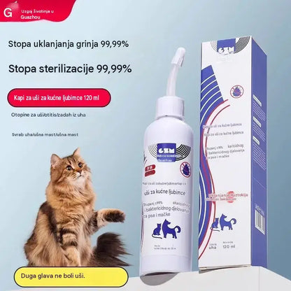【2 komad】Sredstvo za čišćenje ušiju za pse i mačke