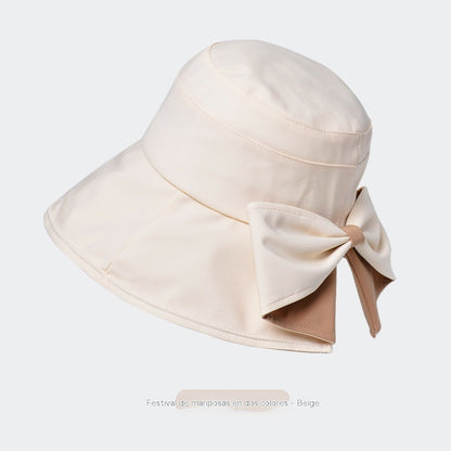 Sombrero de sol para mujer más vendido  | Gorro retro con lazo: plegable y transpirable, un básico para el verano.