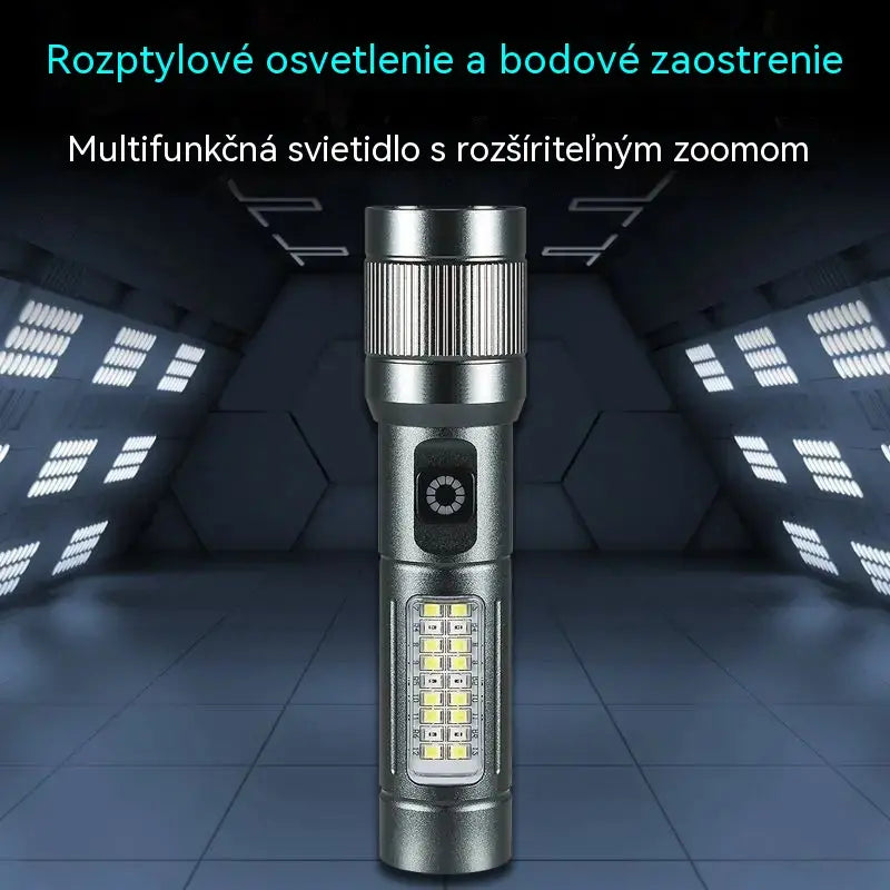 🔦 Multifunkční LED svítilna se zoomem