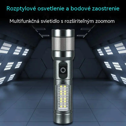🔦 Multifunkční LED svítilna se zoomem