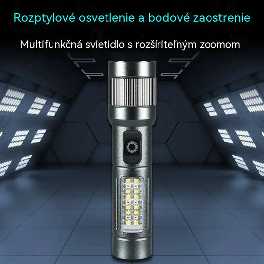 🔦 Multifunkční LED svítilna se zoomem