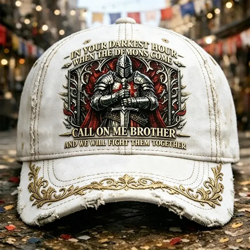 🧢Motorkářská čepice s digitálním 3D potiskem a patinou ve vintage stylu