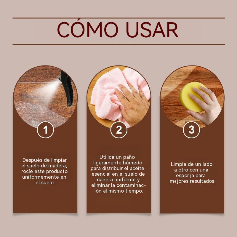 🏆 ¡Último día de la oferta especial! 🔥 Compra 1 y llévate 1 gratis 🎁 Spray de cera de abeja natural para el cuidado y renovación de suelos de madera.