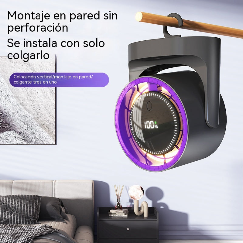 🧊🍃Nuevo ventilador de escritorio tipo turbina sin aspas (se puede montar en la pared)