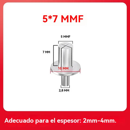【100PCS】🔧 Remaches de aluminio con expansión de martillo: ¡fijación rápida y segura sin esfuerzo!🔩