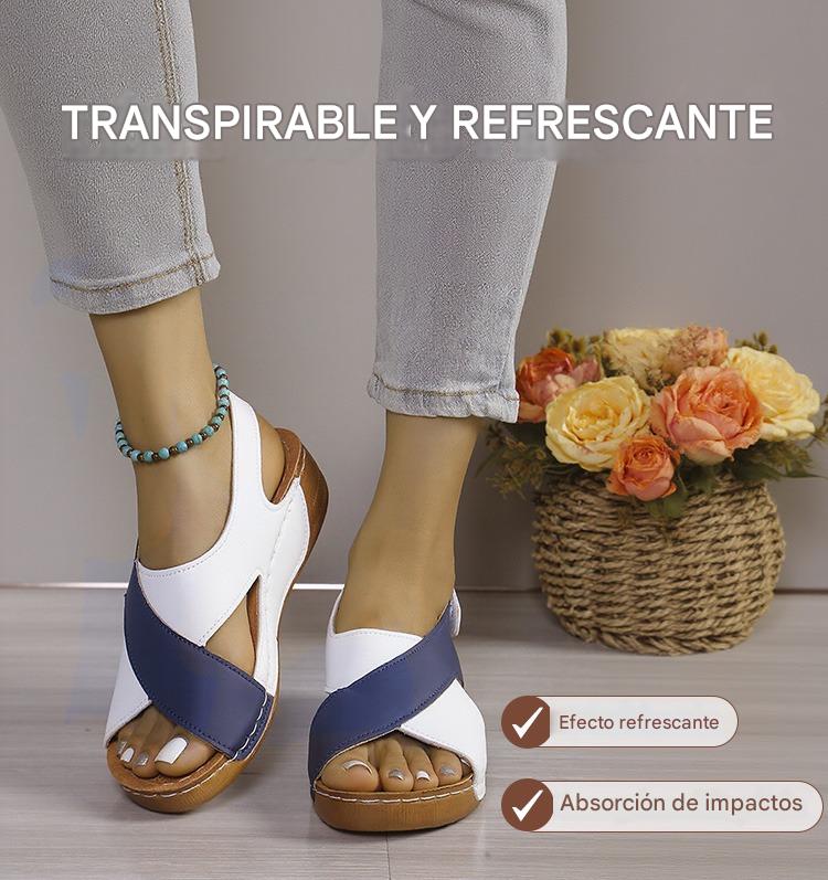 【30%OFF】【36-43】🔥Sandalias ortopédicas de tacón inclinado ultra cómodas