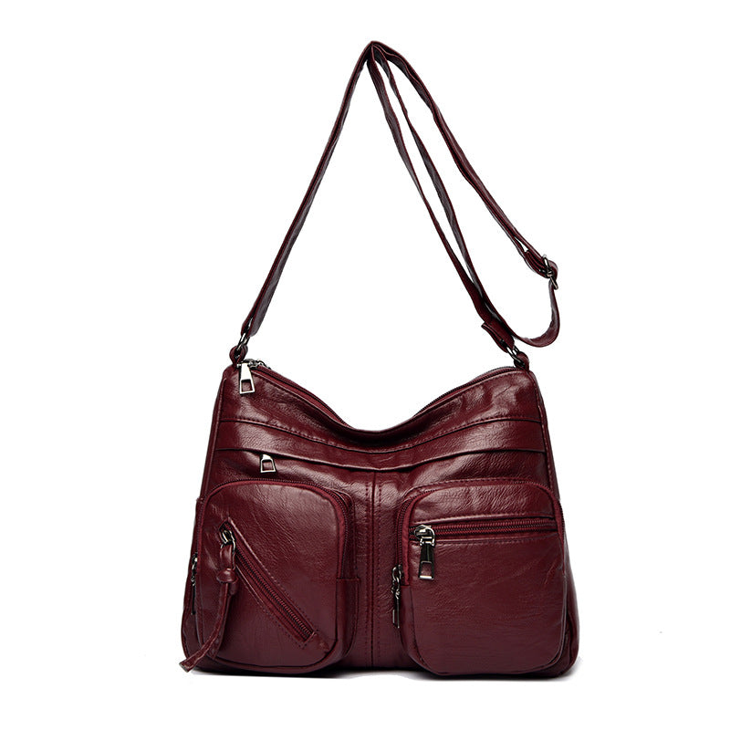 【💥Último día de rebajas💥】Nuevo bolso bandolera multicapa de gran capacidad para mujer, elegante y sencillo.