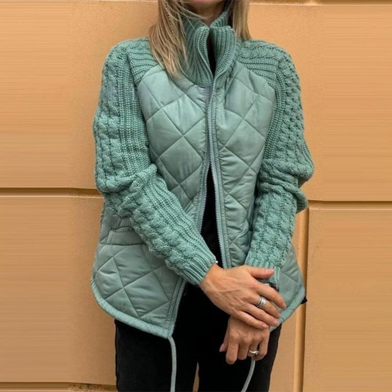 🔥 【S-3XL】Chaqueta acolchada de punto para mujer – ligera, cálida y perfecta para el invierno