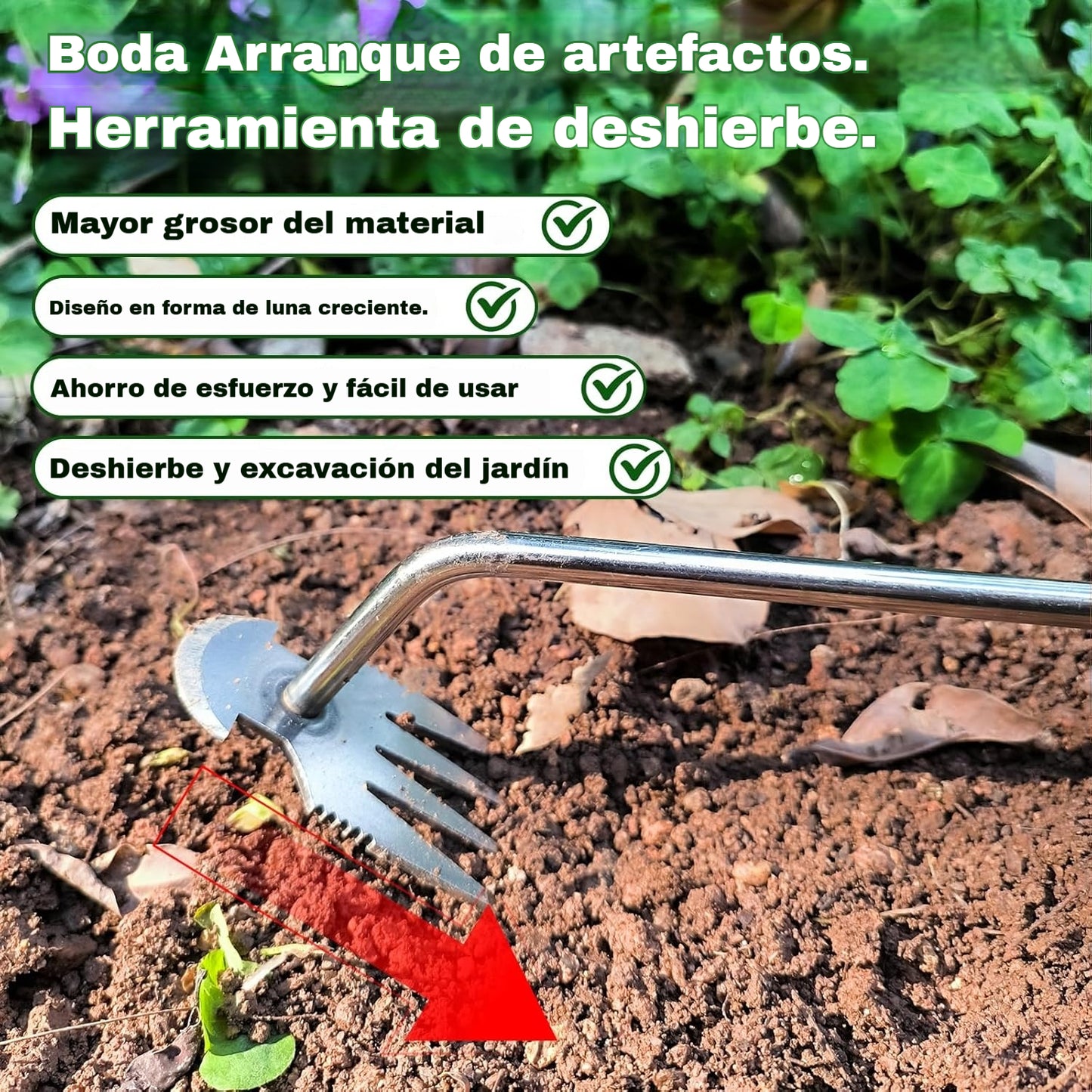 💥💥Herramientas para desherbar, incluidos extractores de raíces, azadas de jardinería, rastrillos y herramientas para desherbar.