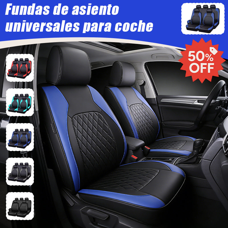 🚗Juego universal de fundas para asientos de coche de cuero suave