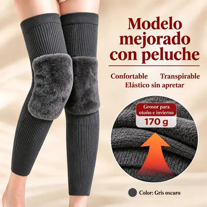 🧦❄️ Rodilleras Térmicas de Invierno con Forro Polar | Calentadores de Rodilla Extra Largos para Hombre y Mujer