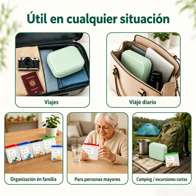 （Página 14）💊 Bolsa Impermeable para Medicamentos – Organizador Portátil para Medicinas y Accesorios, Ideal para Viajes, Hogar y Uso Diario