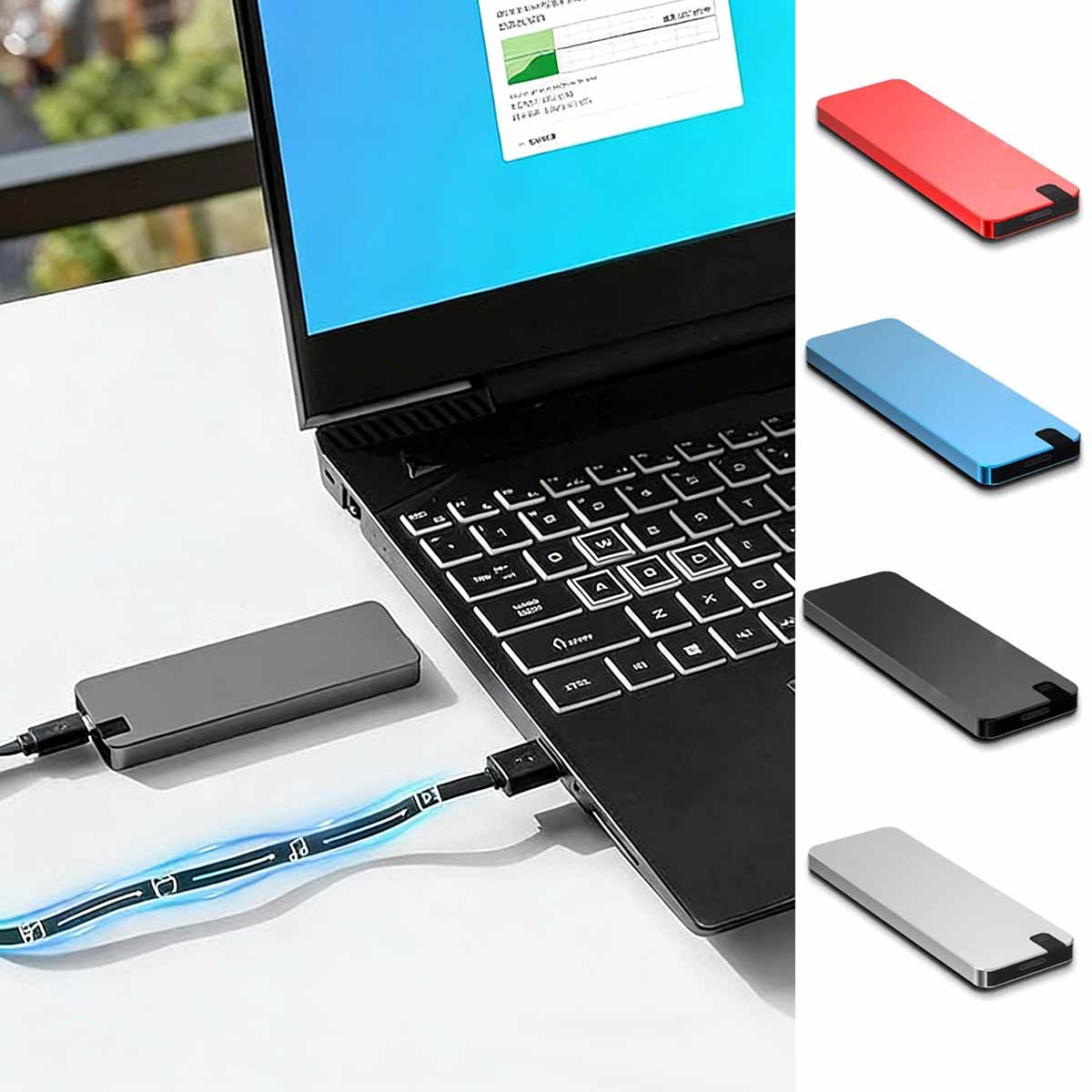 ⚡ 【8TB】Disco Duro USB 3.0 Multifuncional de Alta Velocidad | Transferencia Rápida, Gran Compatibilidad, Almacenamiento Sin Preocupaciones 💻📦