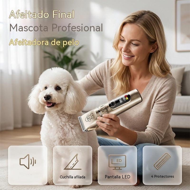 Cortapelos profesional recargable para mascotas