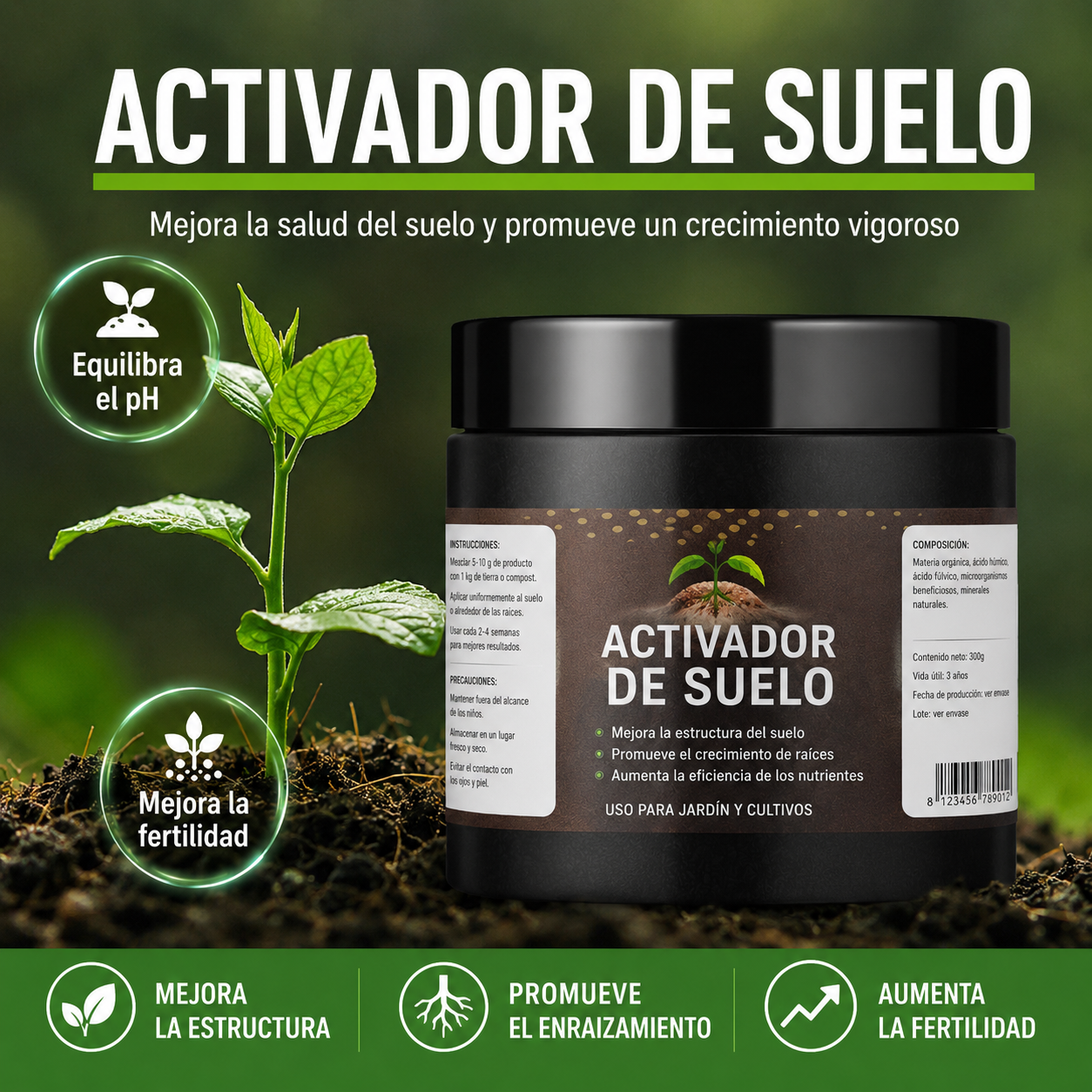 【Compra 1 y llévate 1 gratis】【2 piezas】 Activador orgánico para el hogar y la jardinería