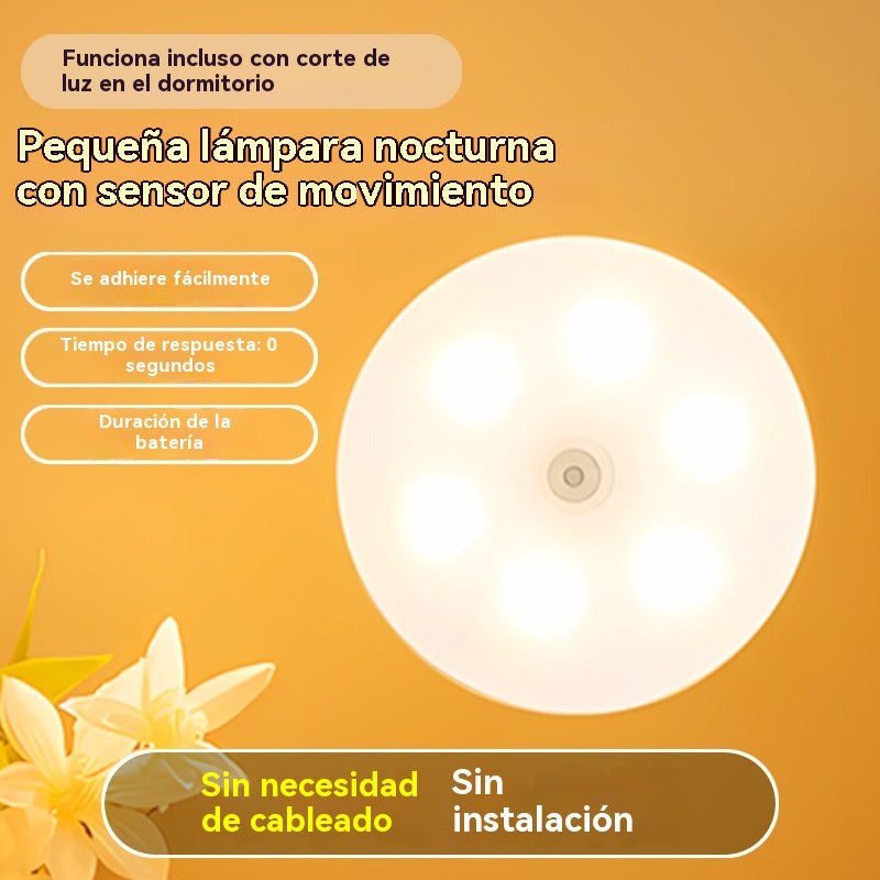 🏡💡Luz LED inteligente que detecta el cuerpo humano, fácil de cargar y práctica