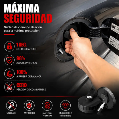 🚗🔒Tapa del depósito de combustible resistente y con cerradura (con llave)