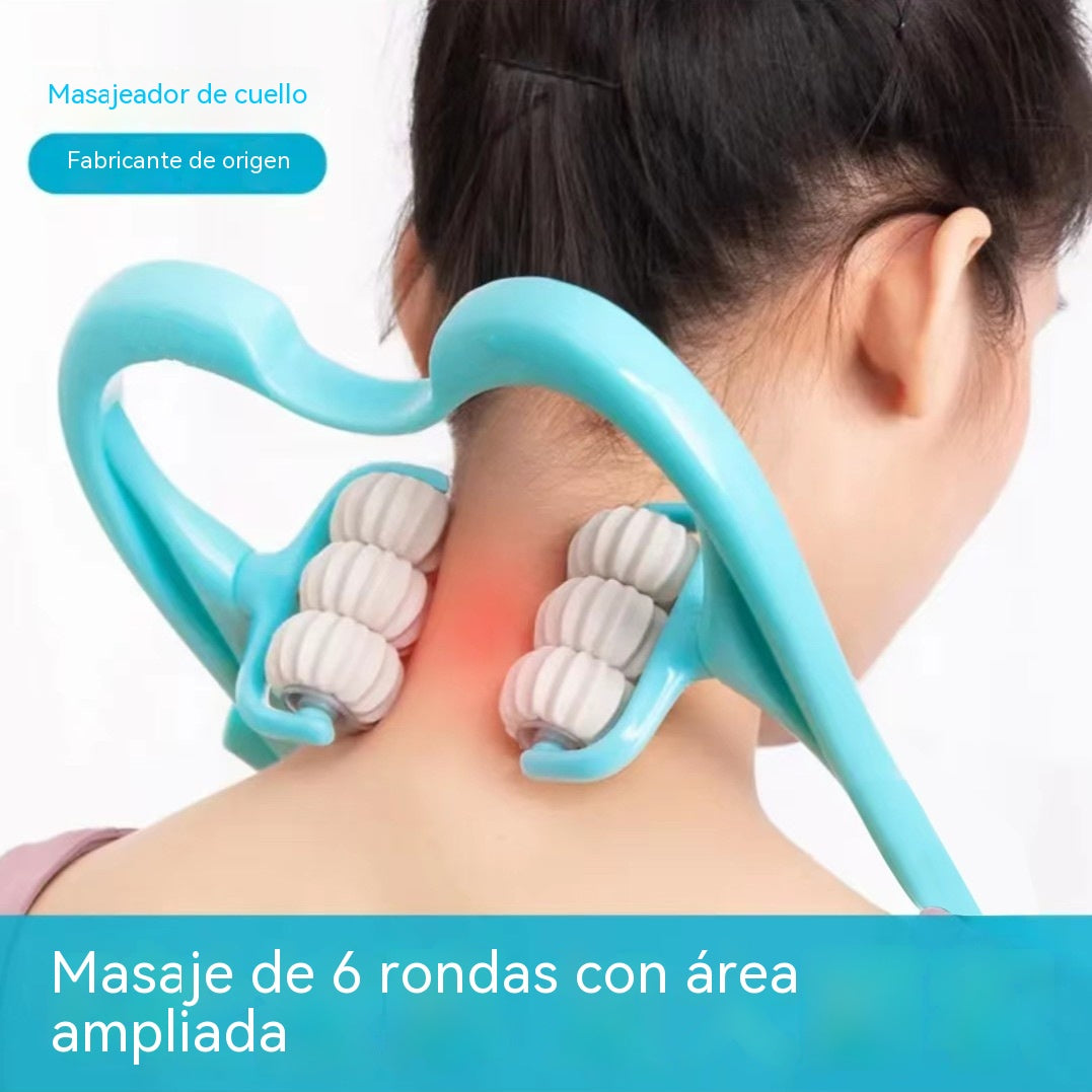 Clip de masaje manual de la columna cervical para aliviar el dolor