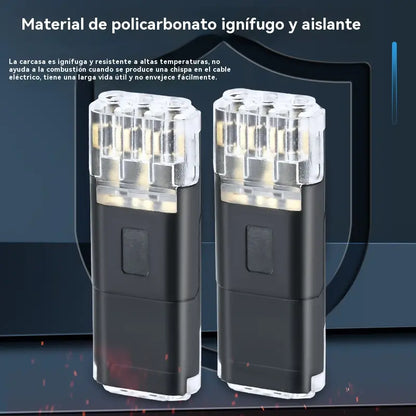 【40 piezas】🏆 Conector sin soldadura ni pelado de cables, enclavamiento de tres cables