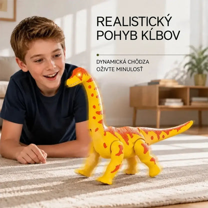 🦕 Elektrický kráčajúci Brachiosaurus — dinosaurus s pohybom, zvukmi a svietiacimi očami pre malých fanúšikov praveku.