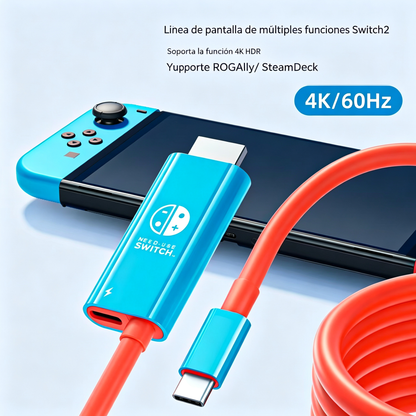 🔥 ¡50% DE DESCUENTO POR TIEMPO LIMITADO! 🔥 Cable adaptador USB-C a HDMI para Switch