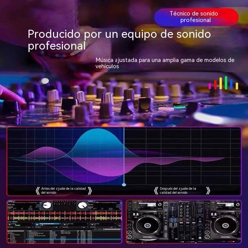 💯【Unidad flash USB de música】contiene 8000 canciones, 600 MV y efectos de sonido 6D