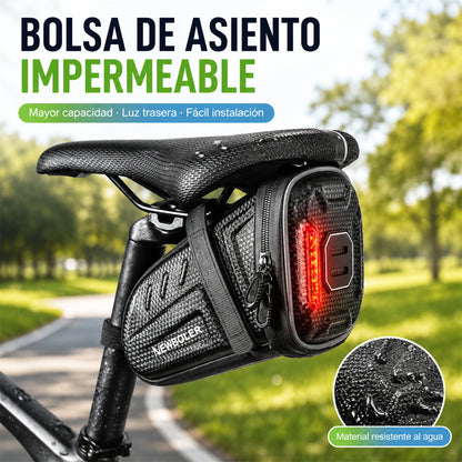 【1.5L】Bolsa rígida e impermeable para sillín de bicicleta / bolsa para herramientas de ciclismo