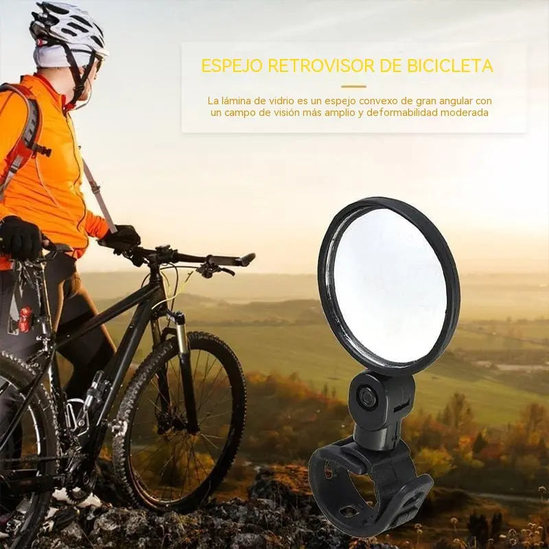 【1 par 20 euros】🚴🏍️Espejo retrovisor giratorio de 360 grados